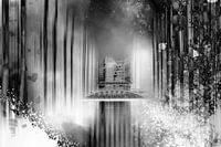 Speicherstadt in Hamburg - monochrome