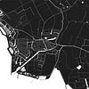 Zierikzee - Black and white map print by MDRN HOME