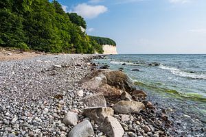 Kreidefelsen an der Küste der Ostsee auf der Insel Rügen