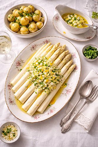 Asperges. De zondagse schaal.