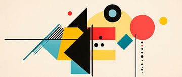 Composition géométrique abstraite sur Poster Art Shop