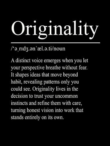 Originality Definition – Black