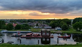 Tugboat and ship section by Charlotte Gohl