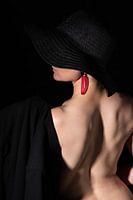 Mysterious woman with hat