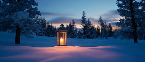 Winter lichtstralen