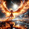 Phönixgöttin erweckt das Feuerinferno von artefacti