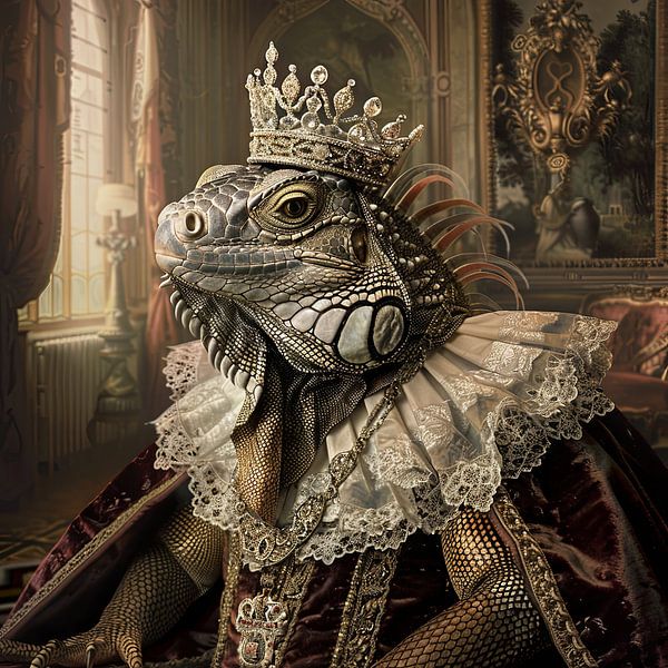 Royal Iguana by Poster Art Shop