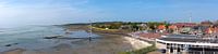 Oost-Vlieland, panorama van het dorp en de Waddenzee van Roel Ovinge thumbnail