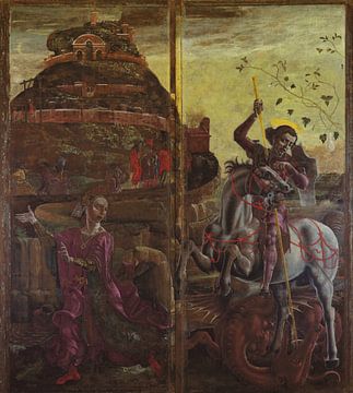 Cosimo Tura, Die Prinzessin und Sankt Georg und der Drache, 1467-69