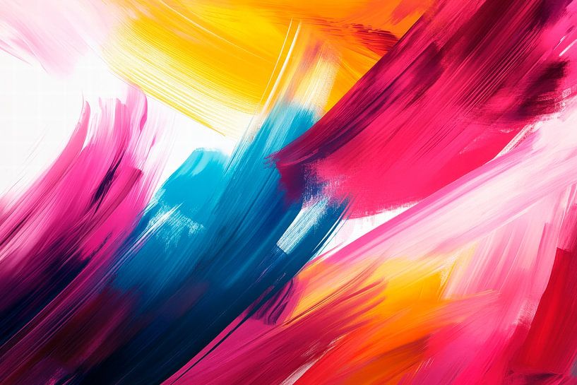 Farbexplosion in Bewegung von Poster Art Shop
