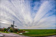 Noord Hollands landschap met molen  #2 von Arjen Schippers Miniaturansicht