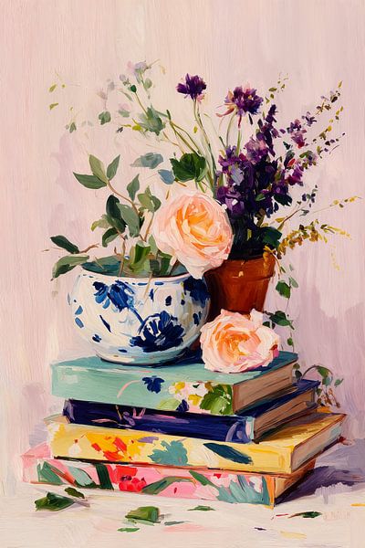 Books & Flowers no. 3 by Studio BB