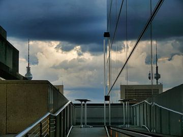 Storm over de daken van Berlijn