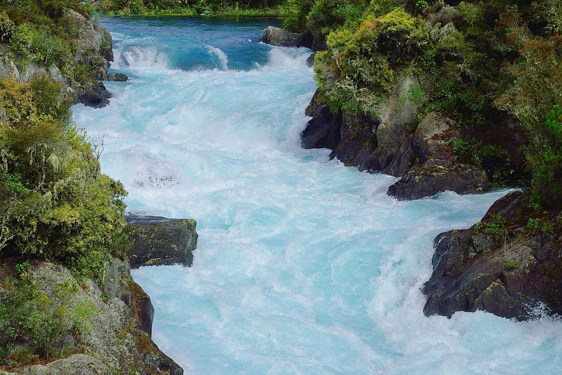 The wild Aratiatia Rapids by Frank's Awesome Travels
