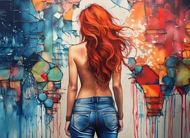 Frau mit roten Haaren von Ans Bastiaanssen