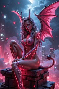NEON SHE DEVIL - La démone au-dessus de la cité cyberpunk