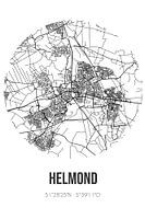Helmond (Noord-Brabant) | Map | Black and White