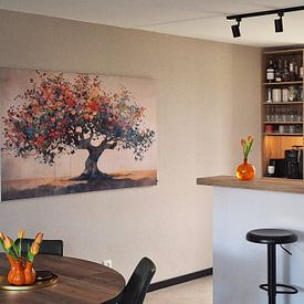 Customer photo: Colourful Tree Painting | Eternal Spring Magic by Eye catching paintings, on ArtFrame