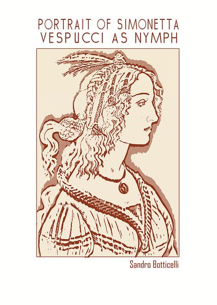 Portret van Simonetta Vespucci als nimf van DOA Project