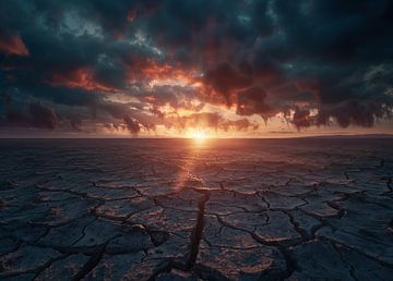 Magisch licht bij zonsondergang in de Vallei van fernlichtsicht