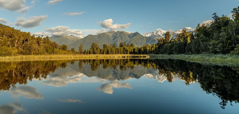 Réflexion sur le lac Matheson, NZ, Nouvelle-Zélande - Panorama par Pascal Sigrist - Landscape Photography