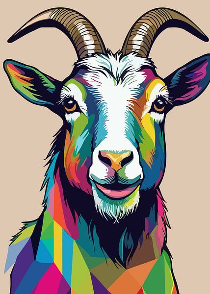 Chèvre Pop Art par MIROKKU