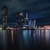 Kop van Zuid, Rotterdam de nuit sur Arjen Roos