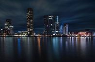 Kop van Zuid, Rotterdam in der Nacht von Arjen Roos Miniaturansicht