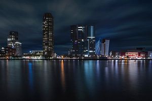 Kop van Zuid, Rotterdam bij nacht van Arjen Roos