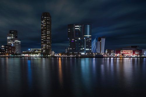 Kop van Zuid, Rotterdam bij nacht
