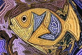 A golden fish by Anna Marie de Klerk