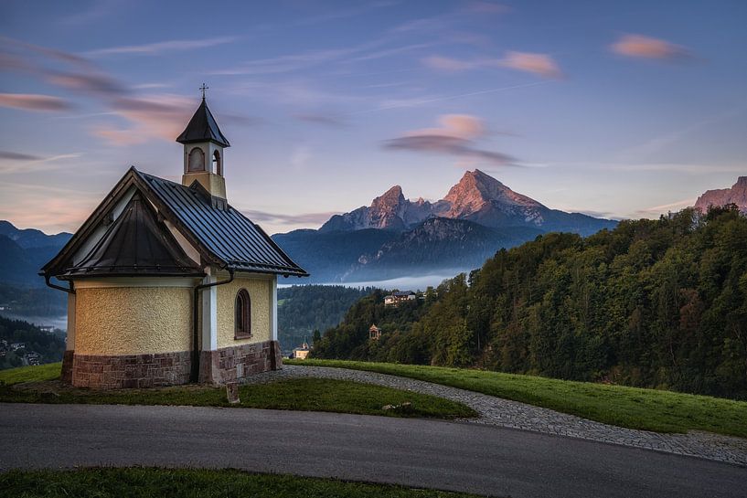 Die Kirchleitn Kapelle über Berchtesgaden von Steffen Peters