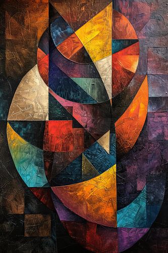 Mosaïque abstraite colorée