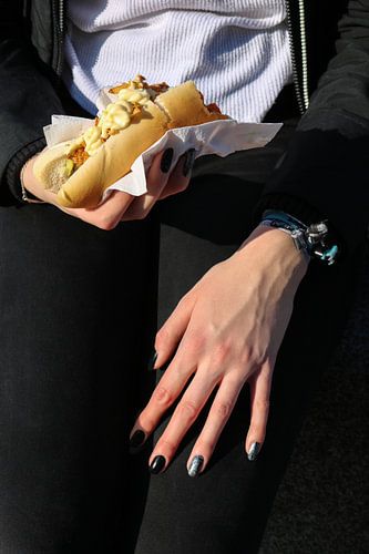 Dat is lekker ! Junk Food. Hot Dog.