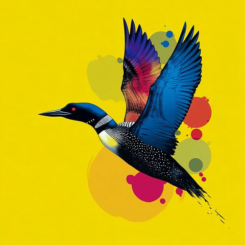 Color Flight | Colourful Bird in Flight