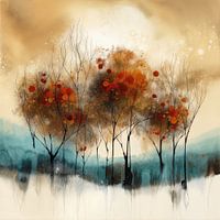 Modern Impressionisme Abstract Bomen