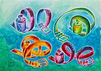 Dirac's Belts Swimming in Dirac's Sea