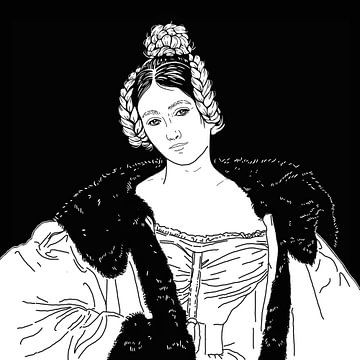Porträt von Caroline, Gräfin von Holnstein von Zoë Hoetmer