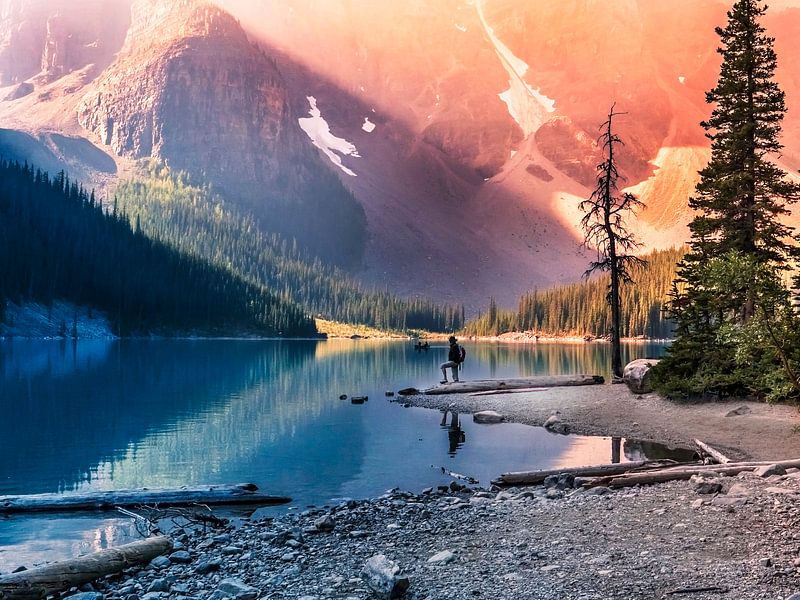 Moraine Lake, Canada BC van Henriëtte Wanders