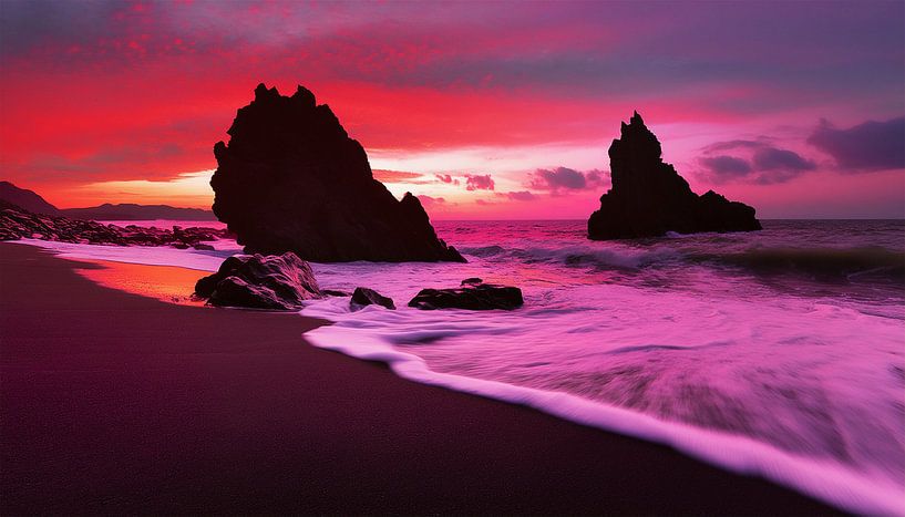 Wunderschöner Sonnenuntergang am Strand von Mustafa Kurnaz