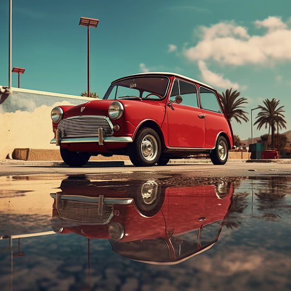 Oldtimer mini rot 06 von Ellen Reografie