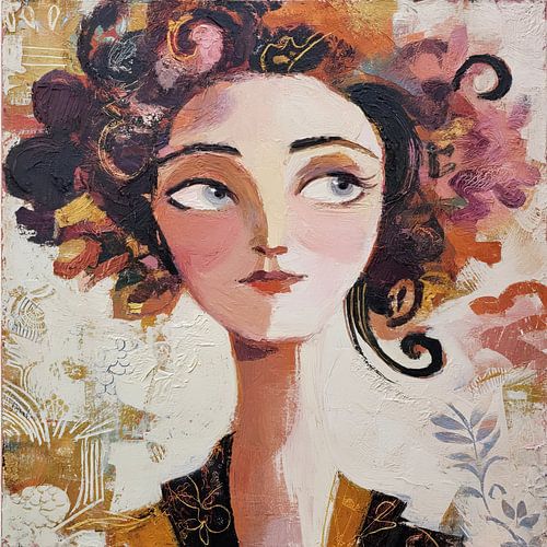 Portrait abstrait de la femme