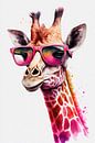 Giraffe von Poster Art Shop Miniaturansicht