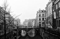 Maartensbrug in Utrecht gezien vanaf de Vismarkt en Kalisbrug van André Blom Fotografie Utrecht thumbnail