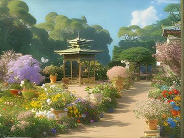 Japanese Garden by The Art of Mark Fischer