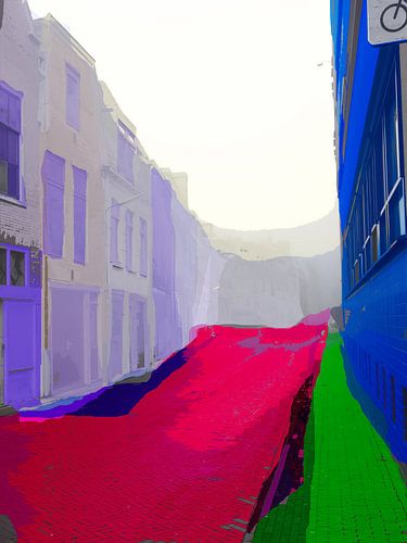 2015 art 5 Leeuwarden Torenstraat in de mist