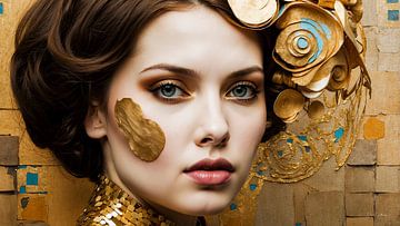 Gouden vrouwen - Portret - Serie (N3) van Pitkovskiy Photography|ART