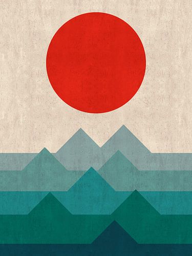 Strand bij zonsondergang 3