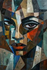 Cubist portrait of a woman