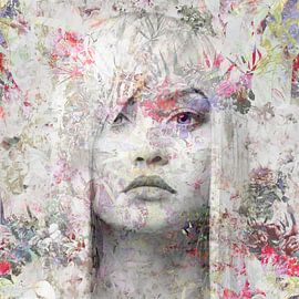 Fille en fleur sur Maaike Wycisk